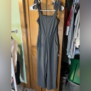 American Eagle Outfitters Charcoal Jumpsuit